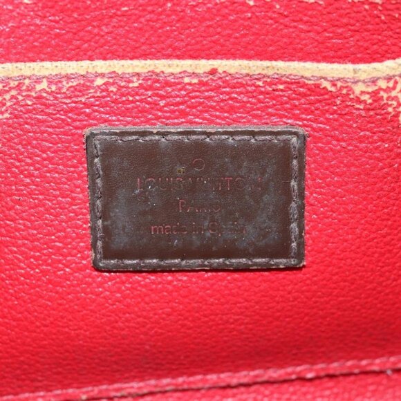 LOUIS VUITTON Damier Ebene Pochette Cosmetic PM Pouch N47516 LV Auth 80308 - Picture 10 of 15